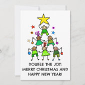 パーソナライズされたクリスマス シーズンカード (正面)