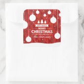 パーソナライズされたクリスマス |シール スクエアシール (バッグ)