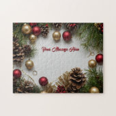 パーソナライズされたクリスマス ジグソーパズル (横)