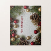 パーソナライズされたクリスマス ジグソーパズル (縦)