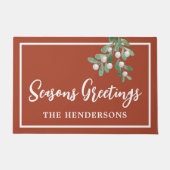 パーソナライズされたクリスマス ドアマット (正面)