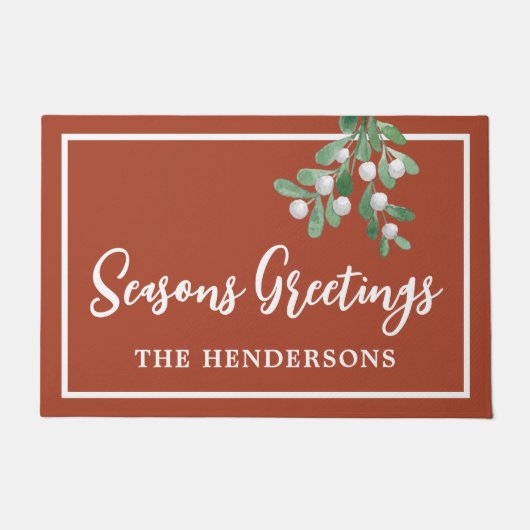 パーソナライズされたクリスマス ドアマット (正面)