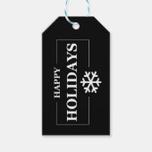 パーソナライズされたクリスマス ハッピー ホリデー カスタム ギフト ギフトタグ (正面)