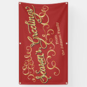 パーソナライズされたクリスマス・バナーシーズンのご挨拶 横断幕 (縦)