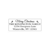 パーソナライズされたクリスマス・ファミリー・アドレス・ゴム・スタンプ セルフインキングスタンプ (デザイン)