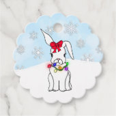 パーソナライズされたクリスマス フェイバータグ (正面)