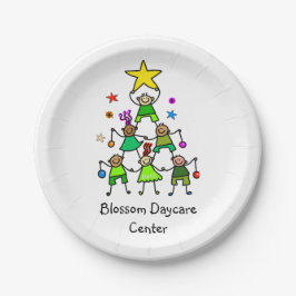 パーソナライズされたクリスマス ペーパープレート