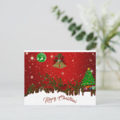 パーソナライズされたクリスマス ポストカード (スタンド正面)