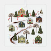 パーソナライズされたクリスマス メタルオーナメント (正面)