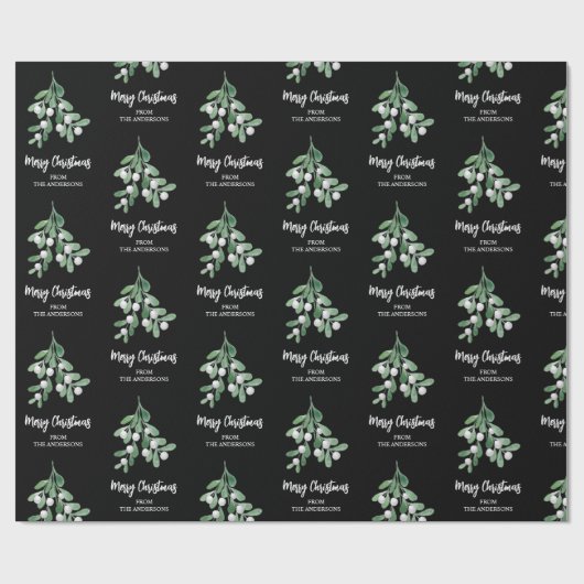 パーソナライズされたクリスマス ラッピングペーパー (フラット)