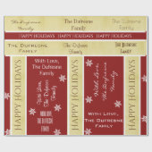 パーソナライズされたクリスマス ラッピングペーパー (フラット)