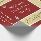 パーソナライズされたクリスマス ラッピングペーパー (角)