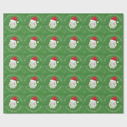 パーソナライズされたクリスマス ラッピングペーパー (フラット)