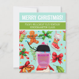 パーソナライズされたクリスマス、小さい贈り物、ギフトカード 招待状