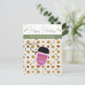 パーソナライズされたクリスマス、小さい贈り物、ギフトカード 招待状 (スタンド正面)