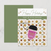 パーソナライズされたクリスマス、小さい贈り物、ギフトカード 招待状 (正面/裏面)