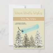 パーソナライズされたクリスマス、小さい贈り物、ギフトカード 招待状 (正面)