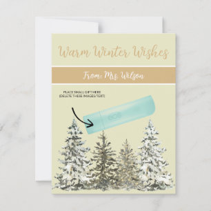 パーソナライズされたクリスマス、小さい贈り物、ギフトカード 招待状