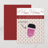 パーソナライズされたクリスマス、小さい贈り物、ギフトカード 招待状 (正面/裏面)