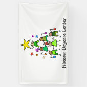 パーソナライズされたクリスマス 横断幕 (縦)