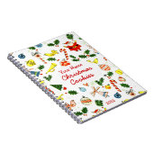 パーソナライズされたクリスマスCookieまたはレシピノート ノートブック (右側)