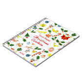 パーソナライズされたクリスマスCookieまたはレシピノート ノートブック (左側)