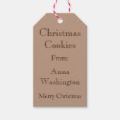 パーソナライズされたクリスマスCookieギフトラベル ギフトタグ (正面)