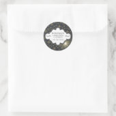 パーソナライズされたクリスマスCookieホリデーベーキング金ゴールド ラウンドシール (バッグ)