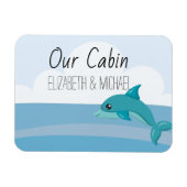 パーソナライズされたクルーズドアシーイルマーカー マグネット (横)