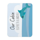 パーソナライズされたクルーズドアシーイルマーカー マグネット (縦)