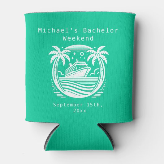 パーソナライズされたクーラーボックス |クルーズバチュラーパーティ 缶クーラー (正面)