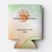 パーソナライズされたクーラーボックス |テニス学士週末 缶クーラー (裏面)