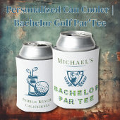 パーソナライズされたクーラーボックス |バチェラーゴルフパルティー 缶クーラー