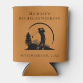 パーソナライズされたクーラーボックス バチェラーゴルフ週末 缶クーラー (正面)