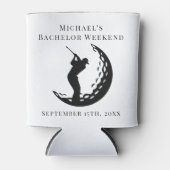 パーソナライズされたクーラーボックス バチェラーゴルフ週末 缶クーラー (正面)