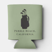 パーソナライズされたクーラーボックス バチェラーゴルフ週末 缶クーラー (裏面)