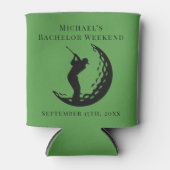 パーソナライズされたクーラーボックス バチェラーゴルフ週末 缶クーラー (正面)