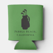 パーソナライズされたクーラーボックス バチェラーゴルフ週末 缶クーラー (裏面)