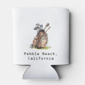 パーソナライズされたクーラーボックス バチェラーゴルフ週末 缶クーラー (裏面)