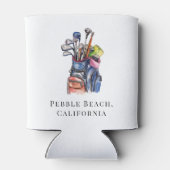 パーソナライズされたクーラーボックス バチェラーゴルフ週末 缶クーラー (裏面)