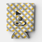 パーソナライズされたクーラーボックス バチェラーゴルフ週末 缶クーラー (正面)