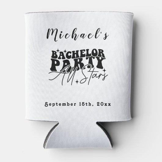 パーソナライズされたクーラーボックス | バチュラーパーティオールスター 缶クーラー (正面)