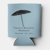 パーソナライズされたクーラーボックス |学士ビーチ週末 缶クーラー (正面)