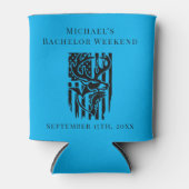 パーソナライズされたクーラーボックス |学士狩り週末 缶クーラー (正面)