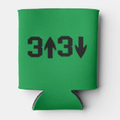 パーソナライズされたクーラーボックス- 3アップ3ダウン野球 缶クーラー (正面)