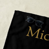 パーソナライズされたクールパパ贈り物 ビーチタオル (インサイチュ)