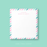 パーソナライズされたクールモダンNotepad ノートパッド<br><div class="desc">このパーソナライズされた可愛いストライプのメモ帳は、鮮やかなピンクと緑のミントストライプの、緑とオレンジの色合いの魅力的な斜め模様を映し出す。メモ、アイディア、またはアラームをメモに書き留めるのに最適。このメモ帳は、日常のタスクにおもしろいのスプラッシュを追加する。お名前カスタマイズですと「お書き」を付けるか、個人touchに変えて、先生ギフトに最適。情報を追加するには、[このテンプレートをカスタマイズする]セクション詳細を使用する。オリジナルデザインby Ana Garza/Kardz Studio何かもし質問があれば、Zazzleチャットを通して私とtouchに入って下さい。</div>