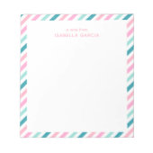 パーソナライズされたクールモダンNotepad ノートパッド (正面)