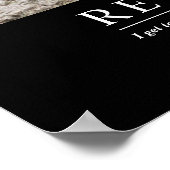 パーソナライズされたクールリラックスベアカスタム退職 ポスター (角)