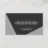 パーソナライズされたグモダン芸術的レイ黒一文字 紹介カード (正面)